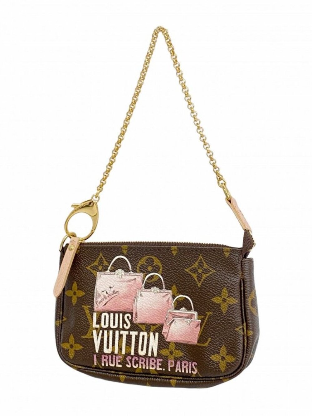 Louis Vuitton Pouch Monogram Mini Pochette Brown